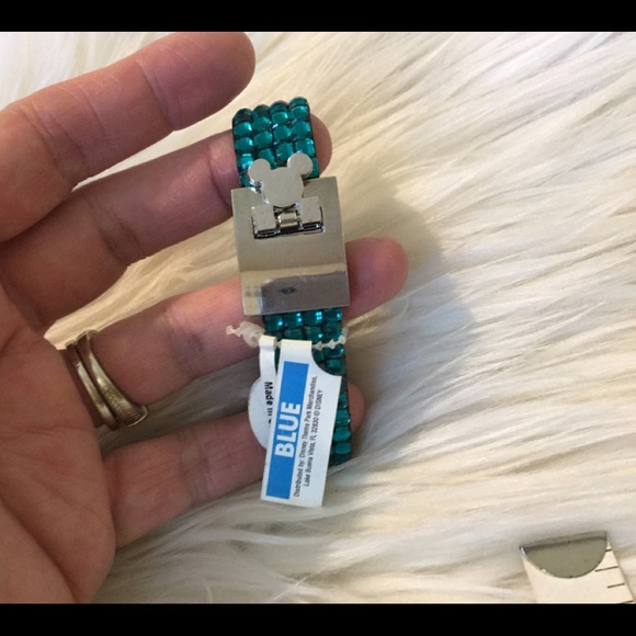 Disney Blue Rhinestone Bracelet NWT - Picture 4 of 8